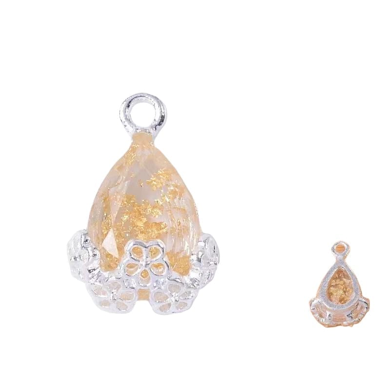 10pcs Diamond Droplets-Silver Base2