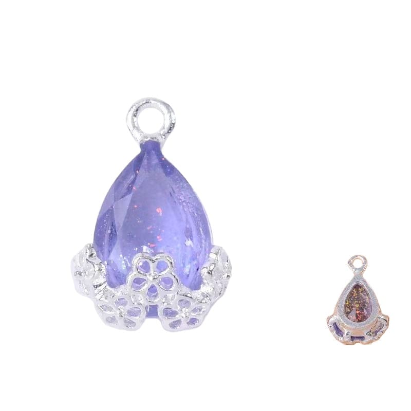 10pcs Diamond Droplets-Silver Base2