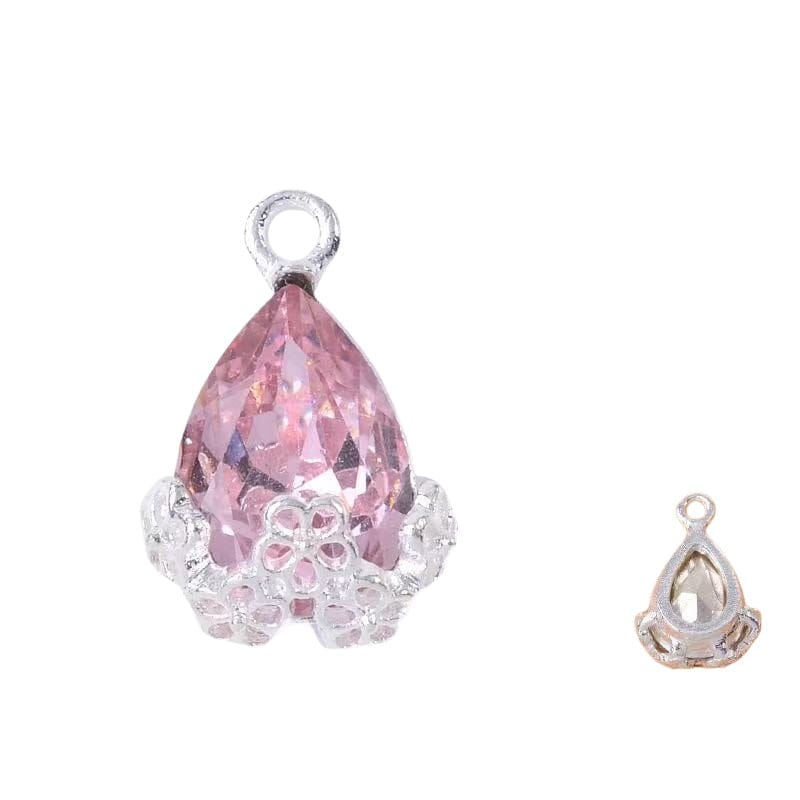 10pcs Diamond Droplets-Silver Base2