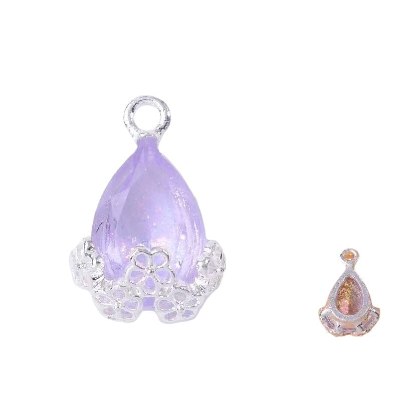 10pcs Diamond Droplets-Silver Base2