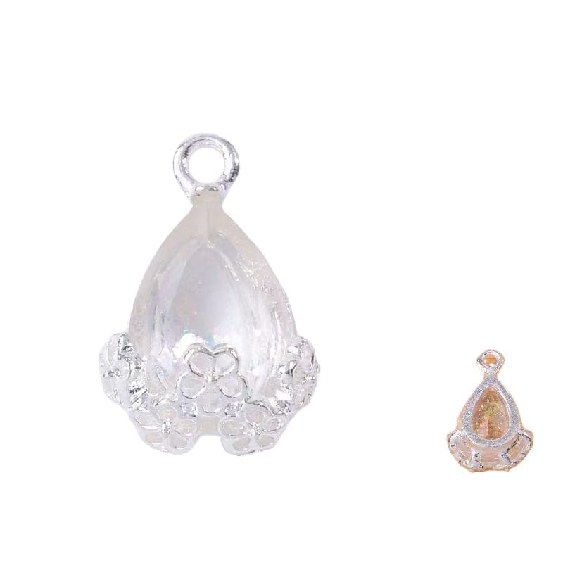 10pcs Diamond Droplets-Silver Base2