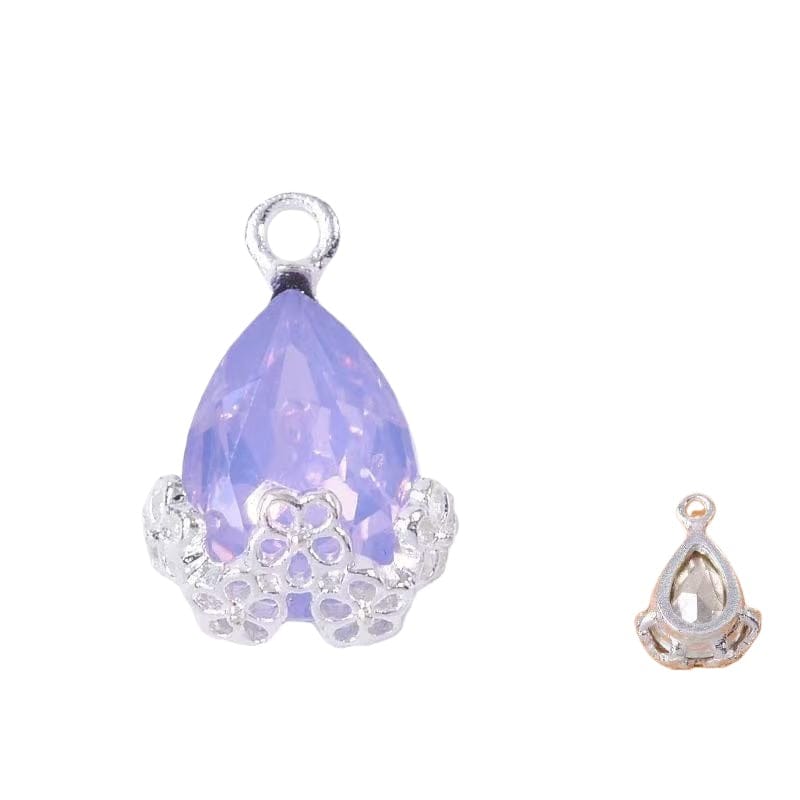 10pcs Diamond Droplets-Silver Base2