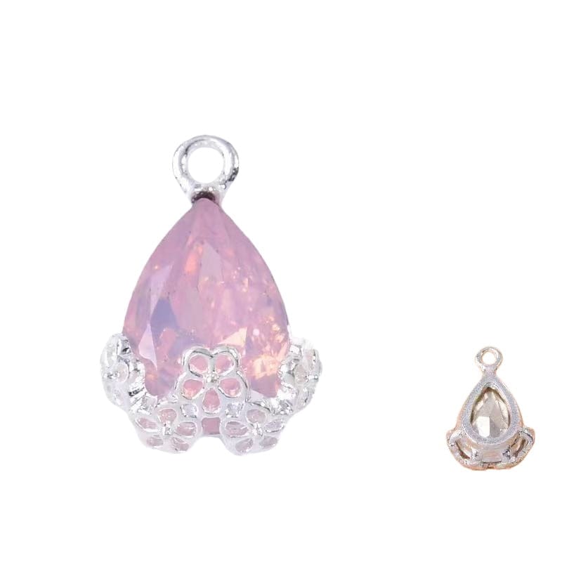 10pcs Diamond Droplets-Silver Base2