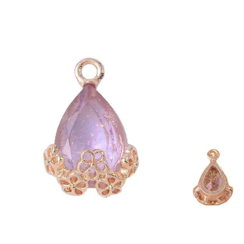 20pcs Diamond Droplets-Golden Base