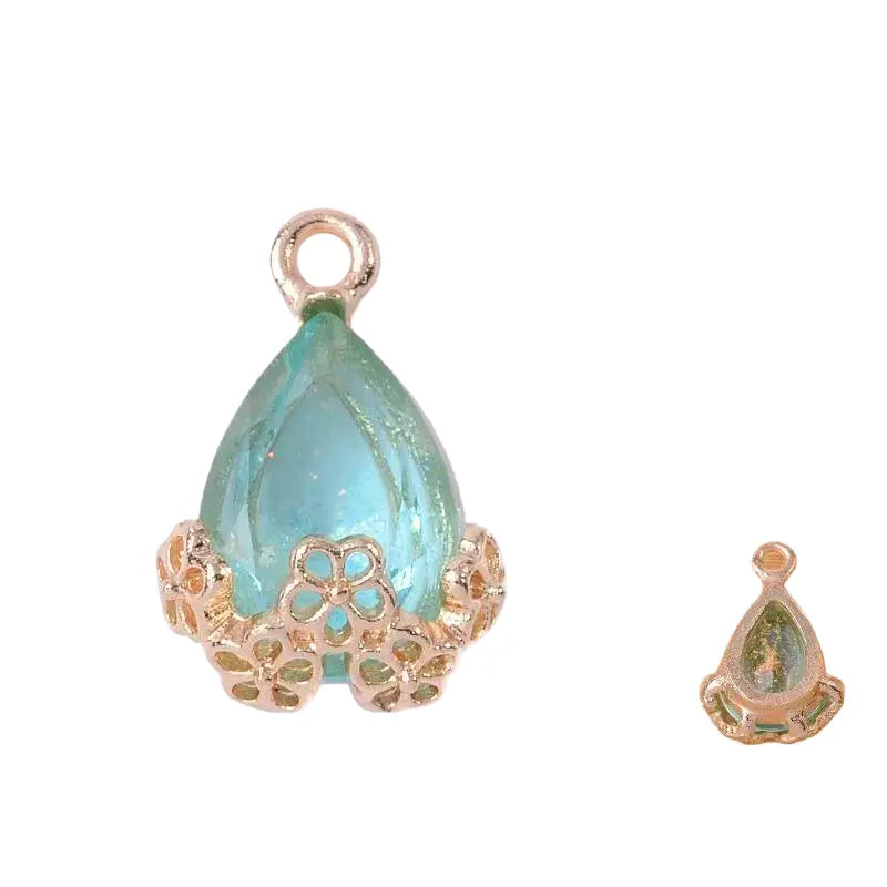 20pcs Diamond Droplets-Golden Base