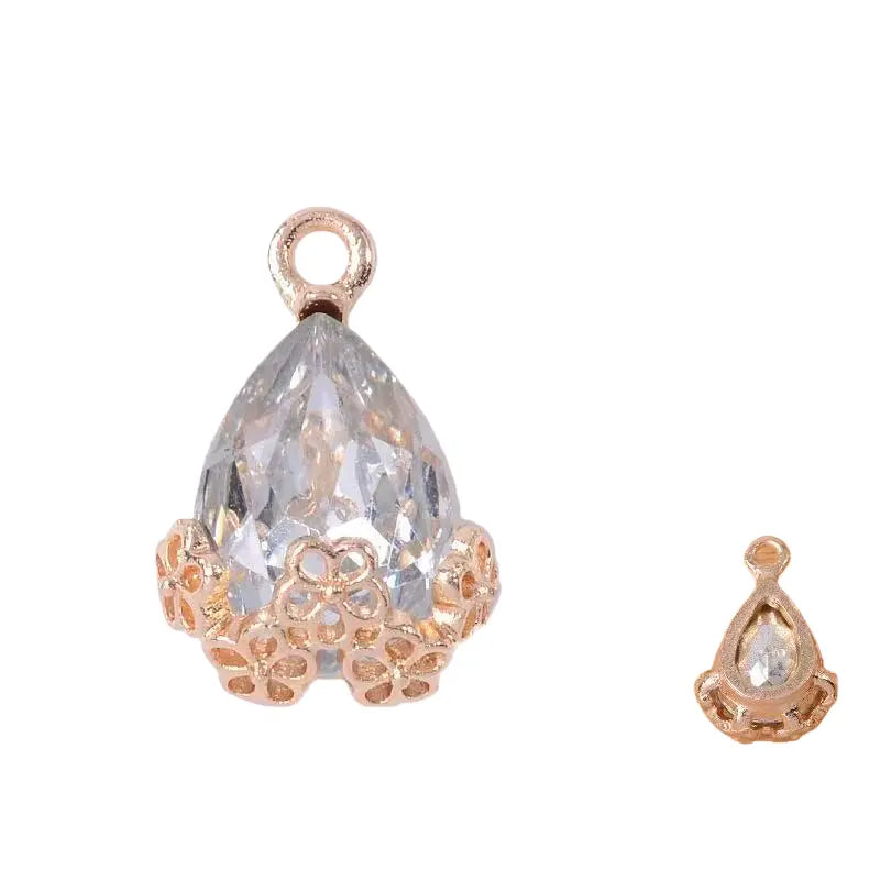 20pcs Diamond Droplets-Golden Base