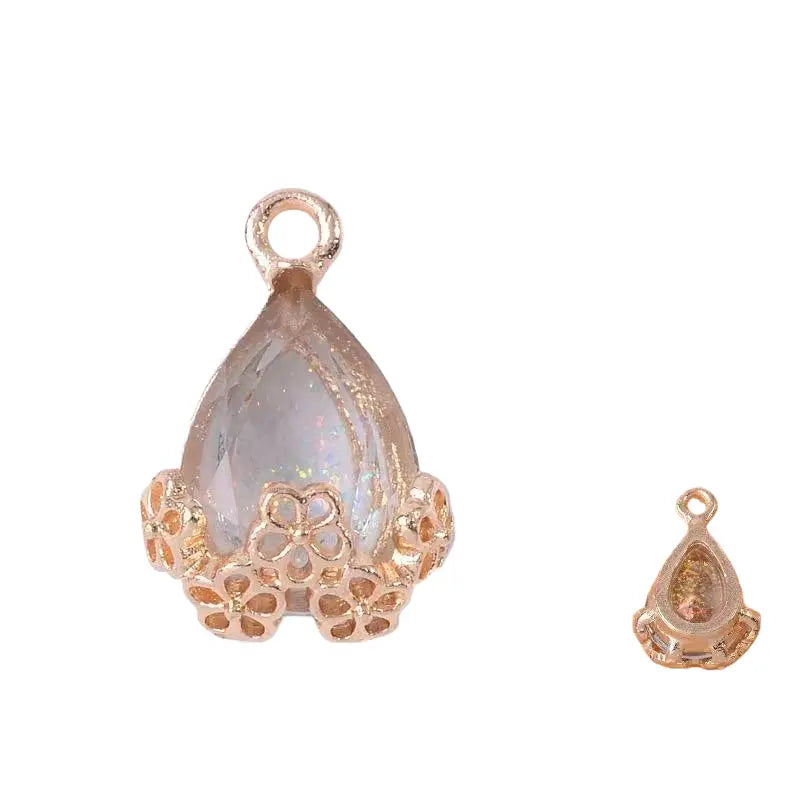 20pcs Diamond Droplets-Golden Base