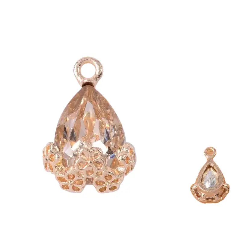 20pcs Diamond Droplets-Golden Base