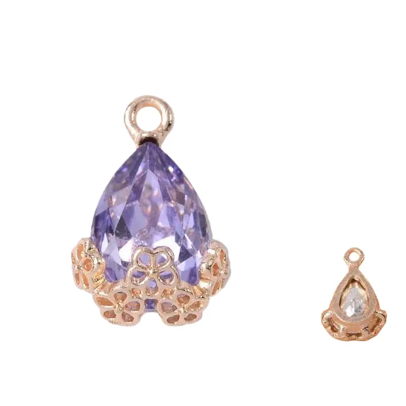 20pcs Diamond Droplets-Golden Base