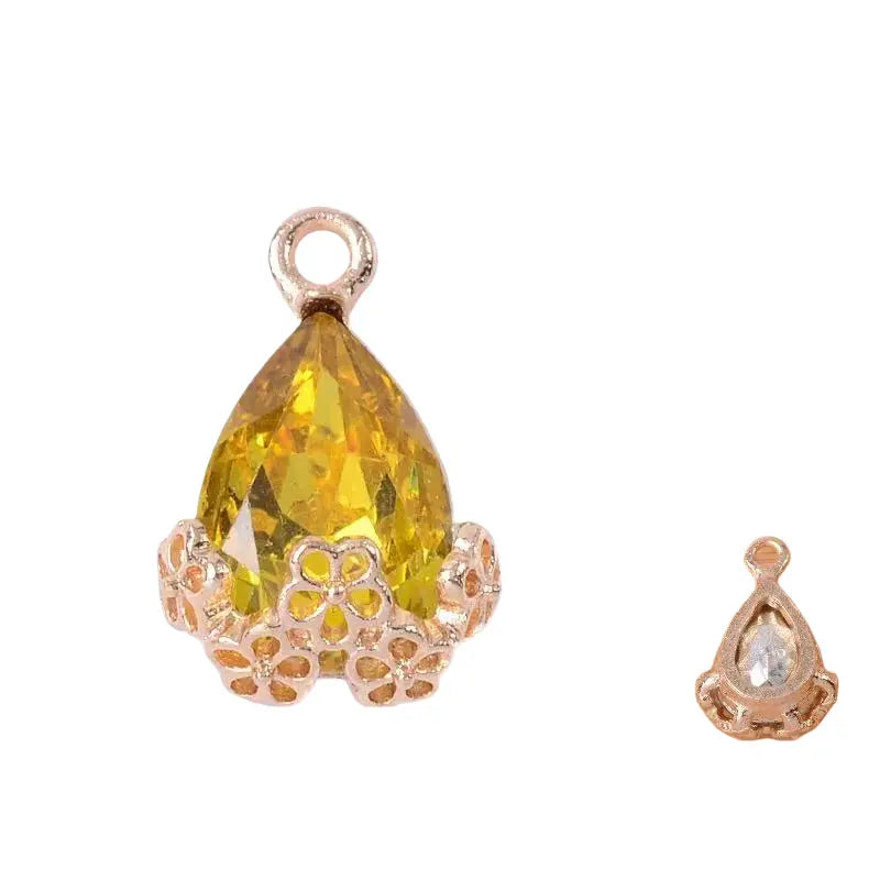 20pcs Diamond Droplets-Golden Base