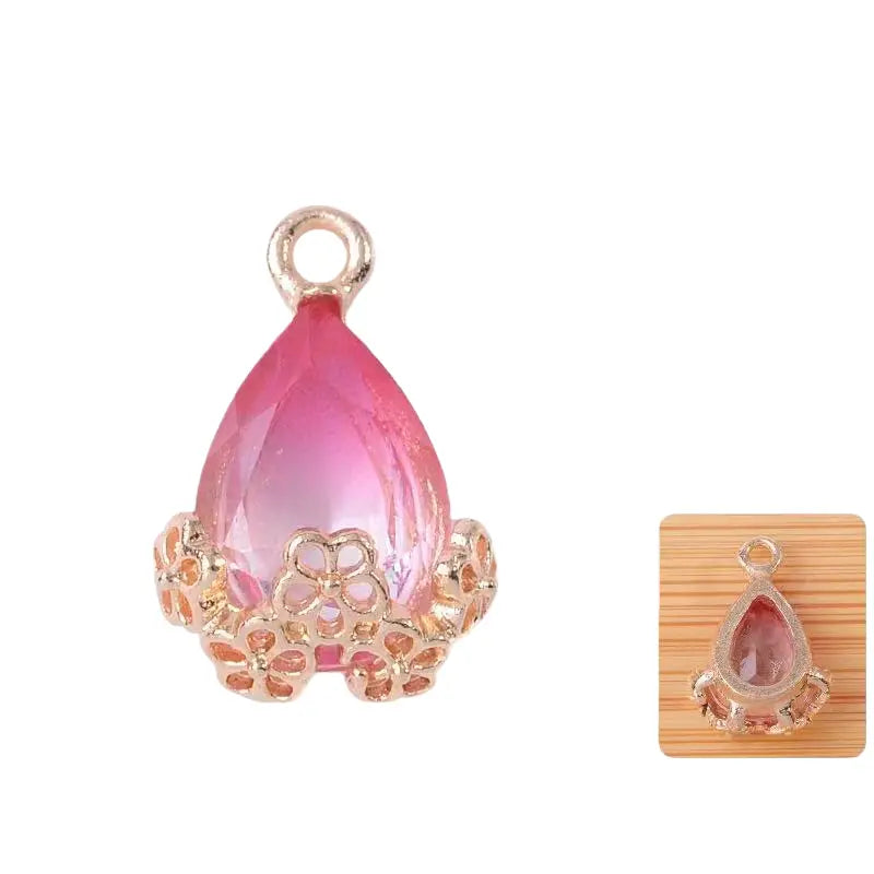 20pcs Diamond Droplets-Golden Base