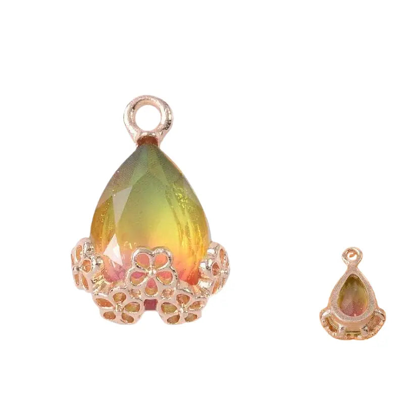 20pcs Diamond Droplets-Golden Base