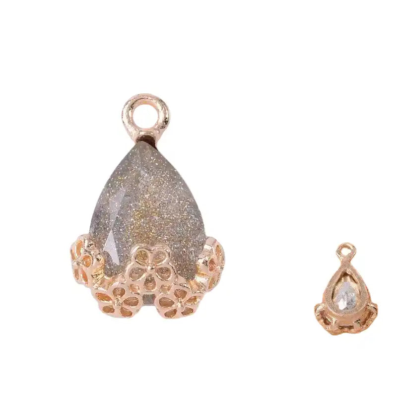 20pcs Diamond Droplets-Golden Base