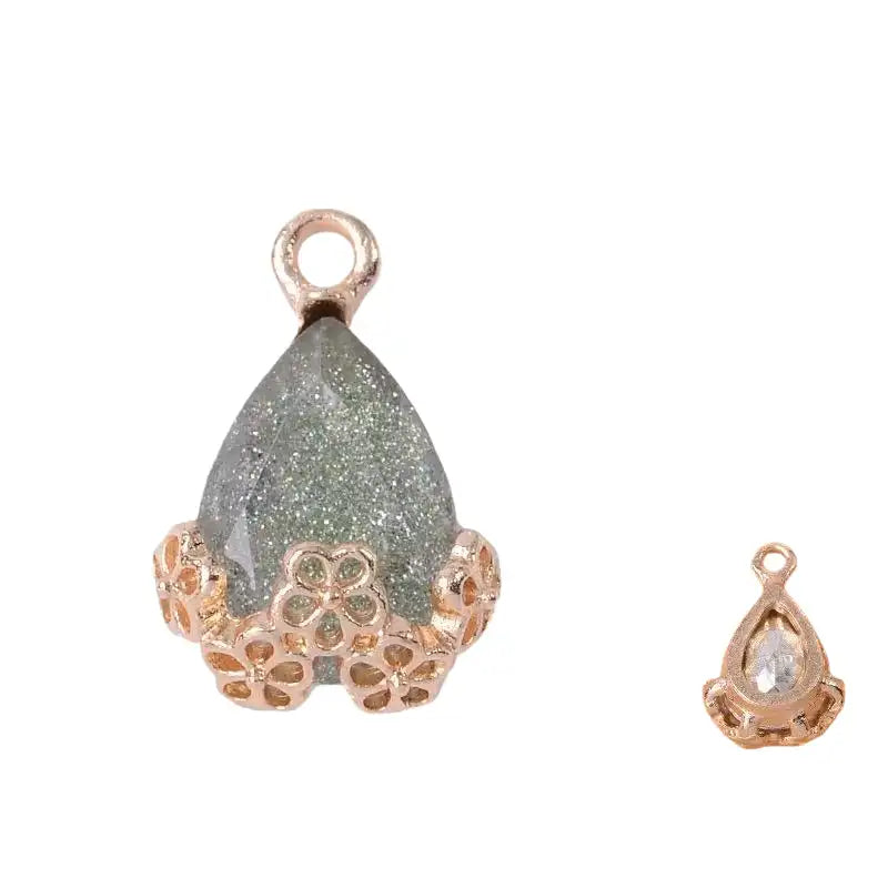 20pcs Diamond Droplets-Golden Base