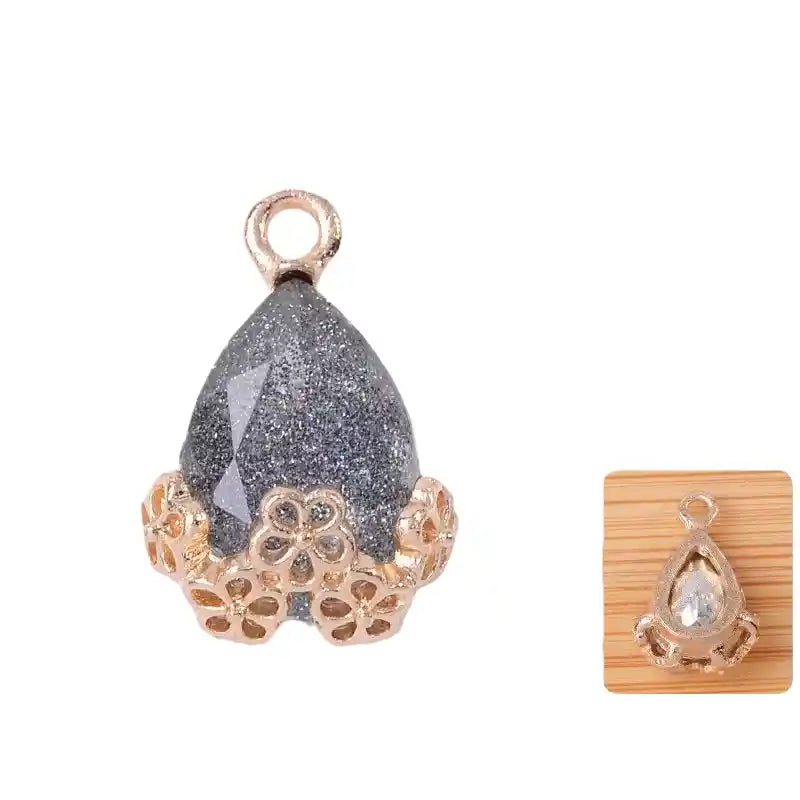 20pcs Diamond Droplets-Golden Base