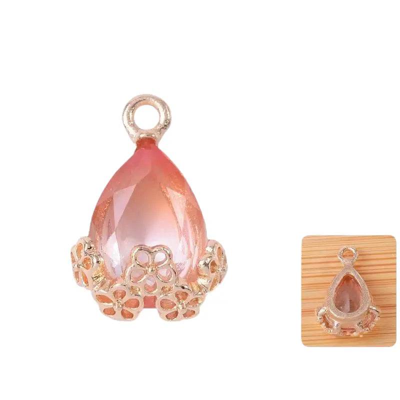 20pcs Diamond Droplets-Golden Base