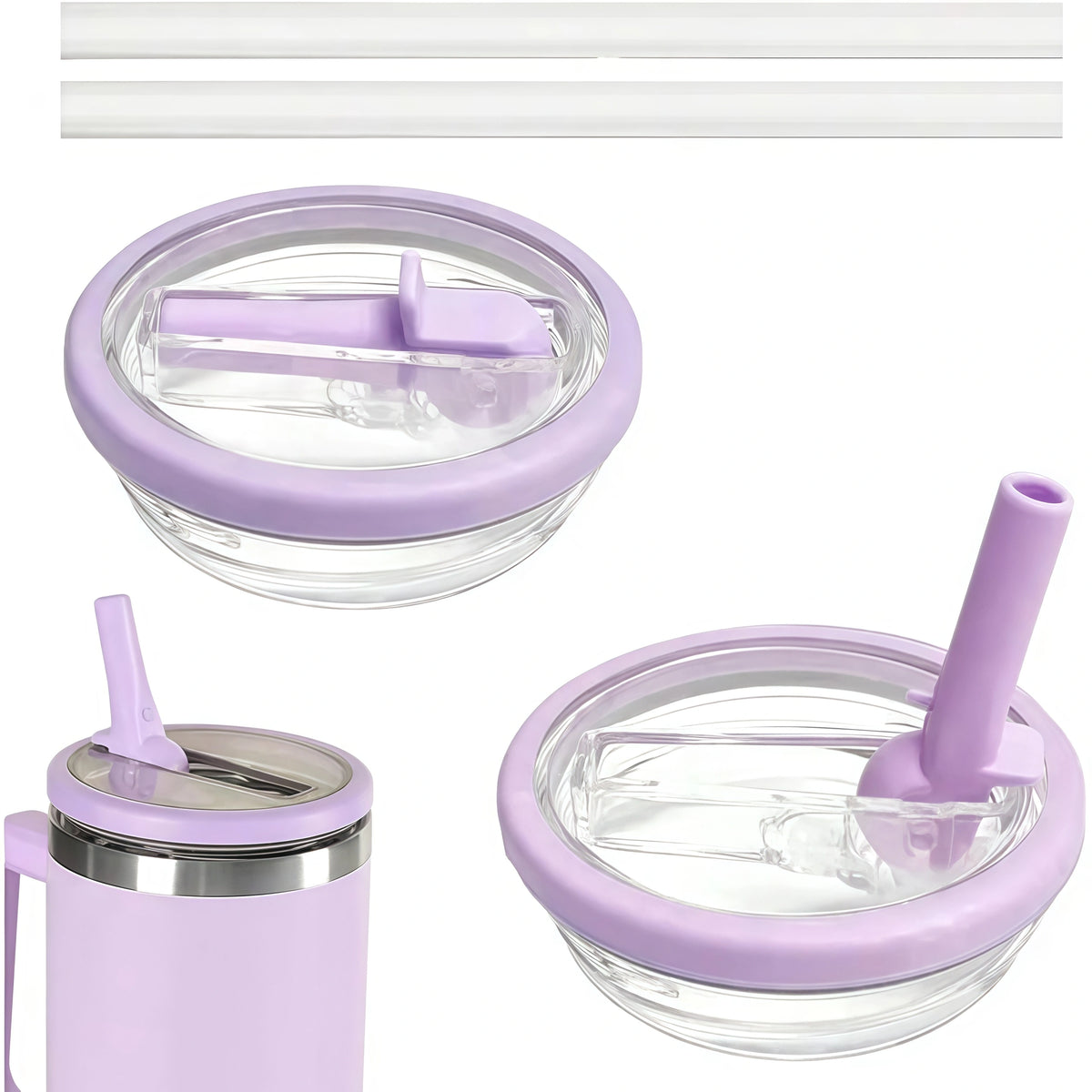 2 PCS 40oz Replaceble Tumbler Flip Straw Lid Replacement Fit for HydroJug Traveler