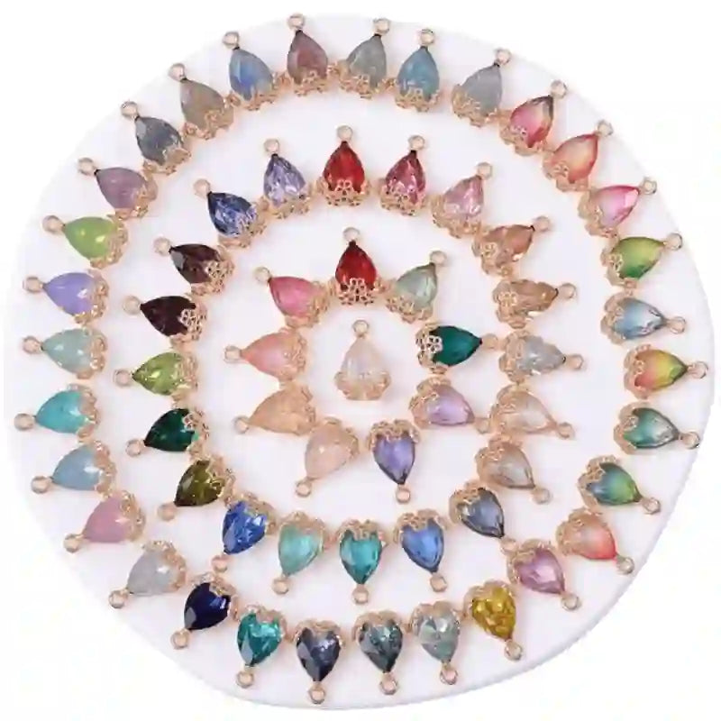 20pcs Diamond Droplets-Golden Base