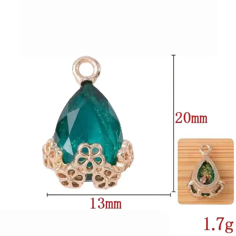 20pcs Diamond Droplets-Golden Base