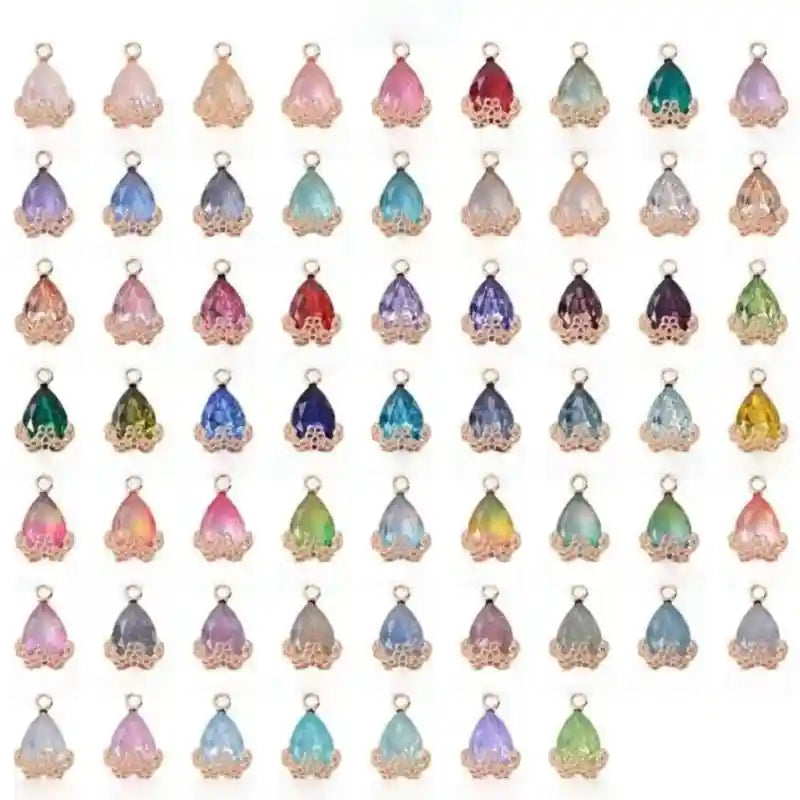 20pcs Diamond Droplets-Golden Base